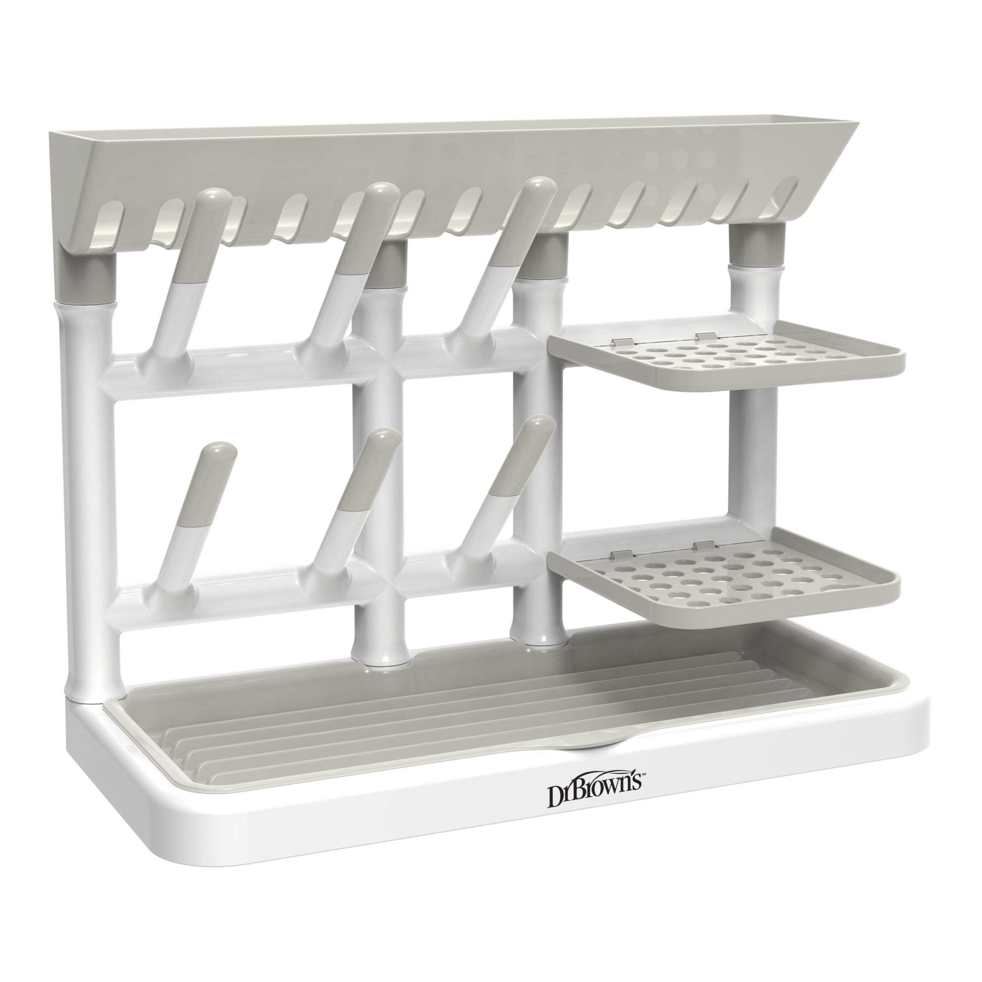 Dr. Brown's Drying Tower showing bottle peg arrangement
