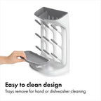 Removable drip tray detail on OXO Tot rack