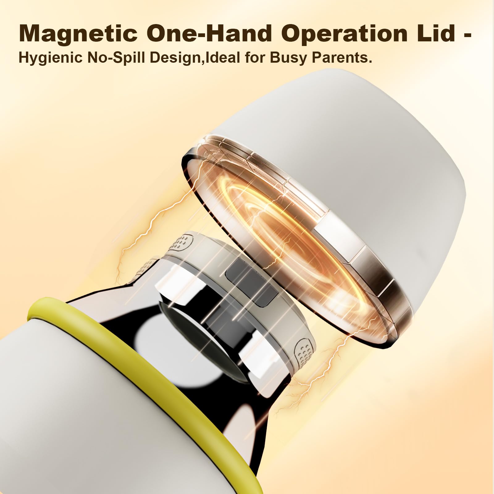 Side profile of Emdoro portable travel bottle warmer