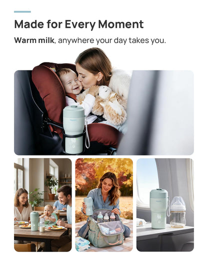 Papablic bottle warmer pro showing USB-C charging port