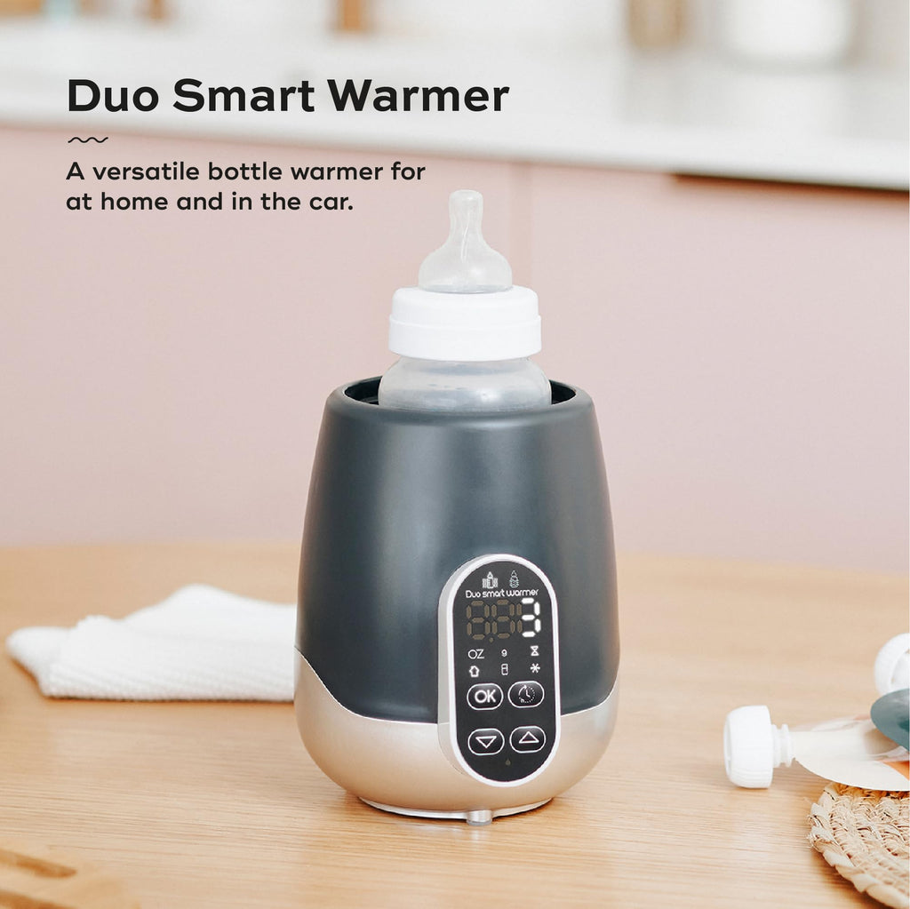 Babymoov bottle warmer showing digital control panel