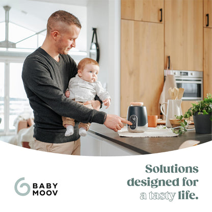 Babymoov portable bottle warmer packaging and contents