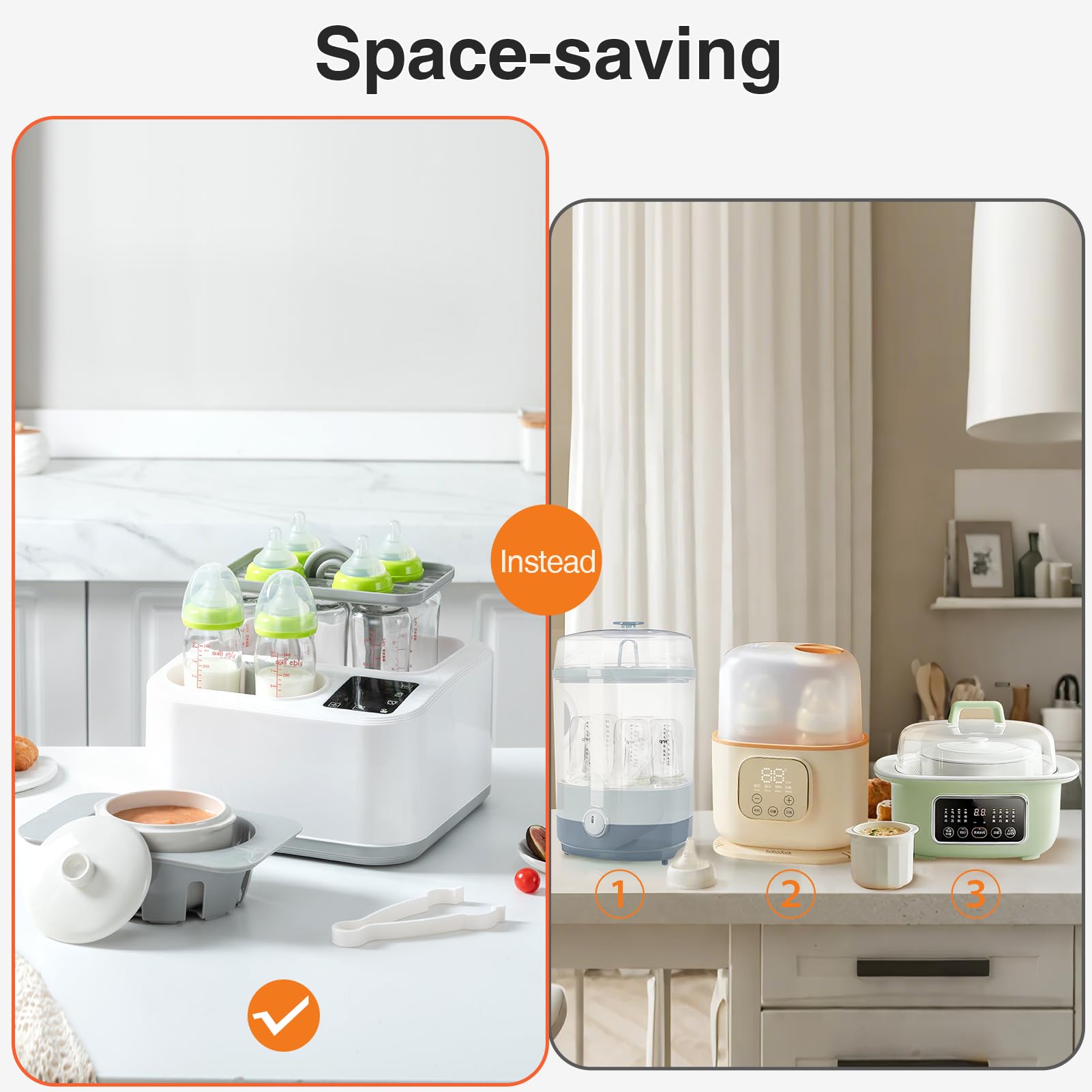 Brbluerise bottle sterilizer and dryer function view