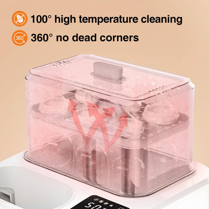 Brbluerise baby bottle sterilizer capacity view