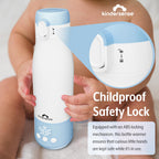 Kindersense travel bottle warmer showing 12 fluid ounce capacity