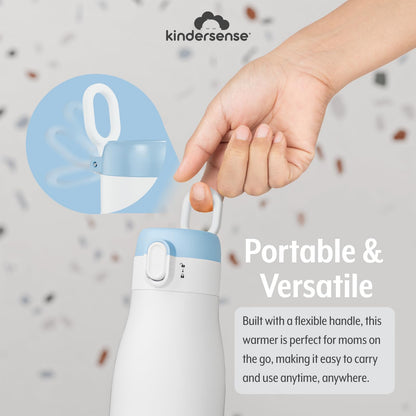 Close up of Kindersense bottle warmer leakproof lid and seal