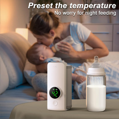 Noxian portable warmer inside a diaper bag for travel