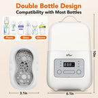 Top view of Bear double bottle heater with interior water chamber