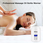 White electric massage oil warmer in professional setting