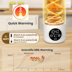 Digital temperature display of Edenpeer bottle warmer.