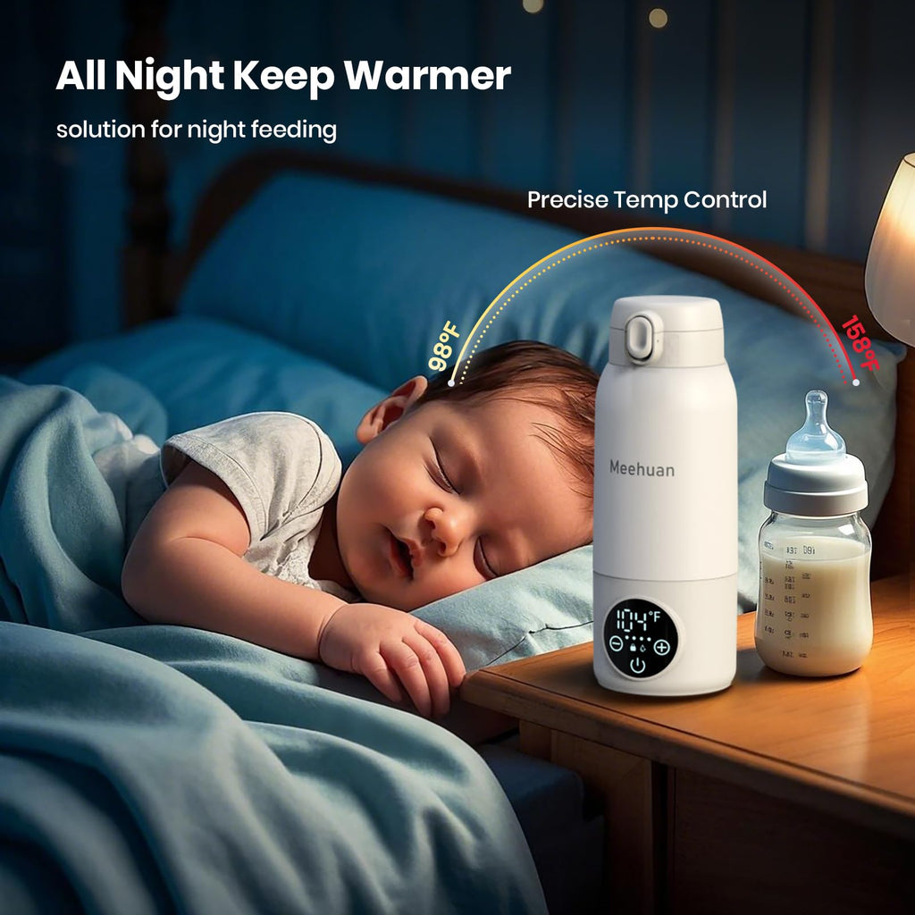 Top view of Edenpeer portable bottle warmer leak-proof lid.