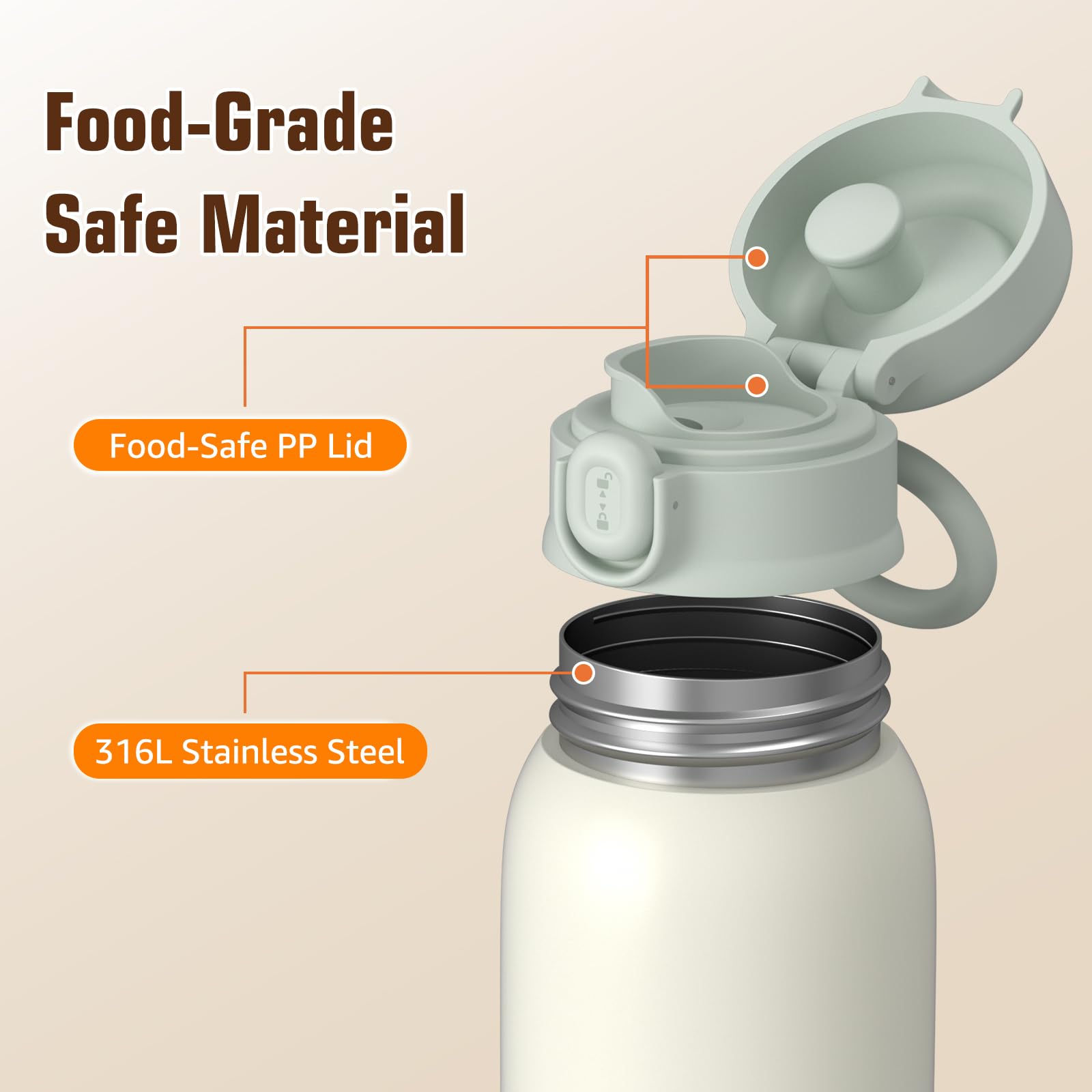 UKEXE portable bottle warmer stainless steel interior chamber