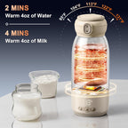 Momolia 17 fluid ounce rechargeable milk warmer for travel