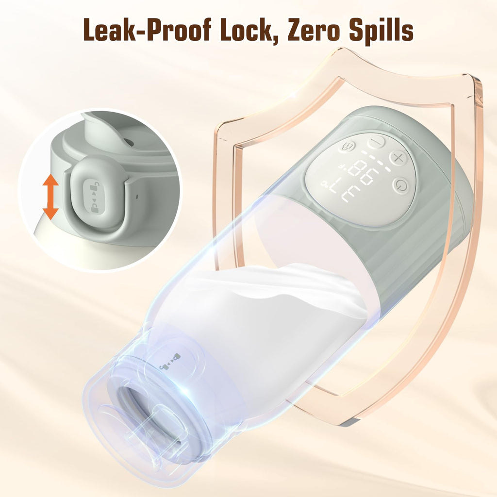 UKEXE bottle warmer leak-proof lid and travel design