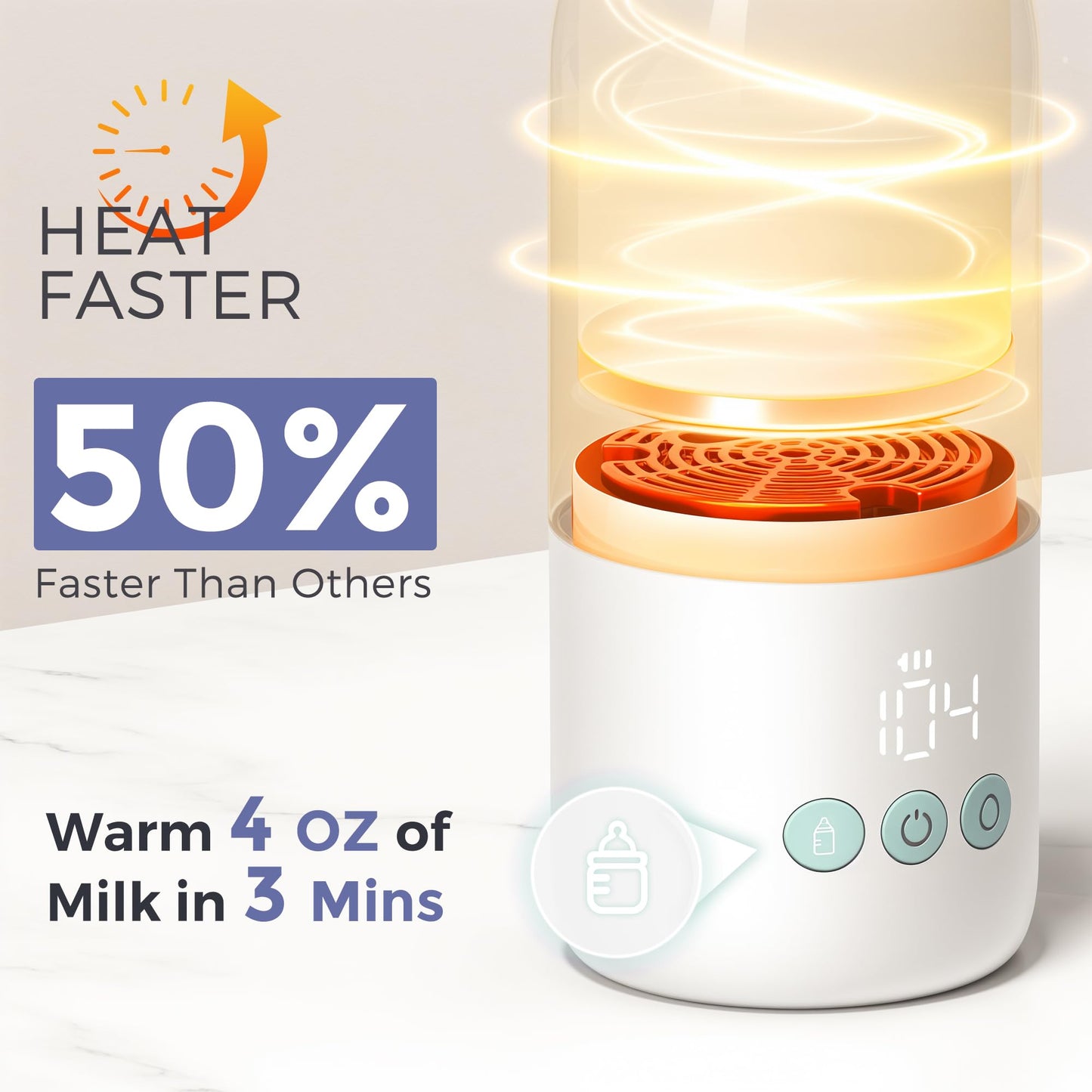 Momfann travel bottle warmer showing dual mode selection