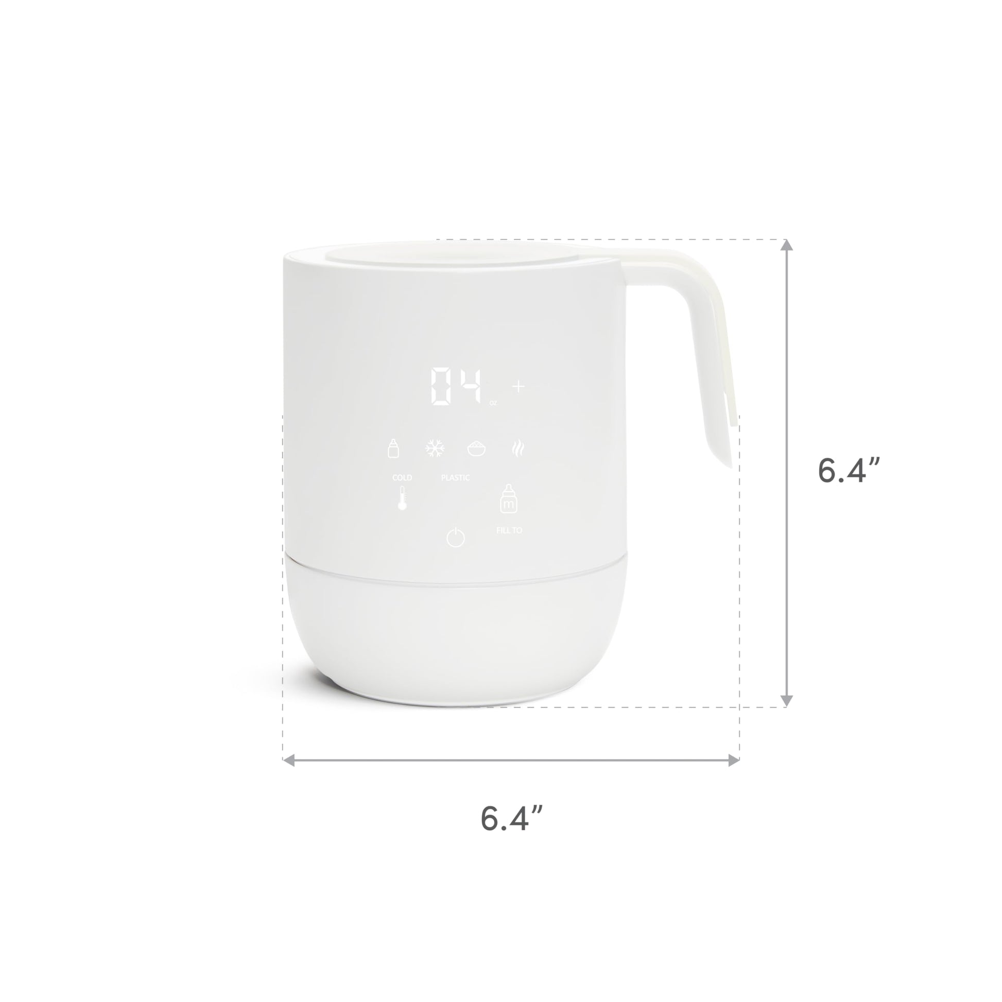 Close up of digital control panel on Munchkin warmer