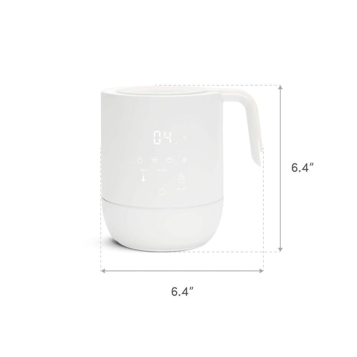 Close up of digital control panel on Munchkin warmer