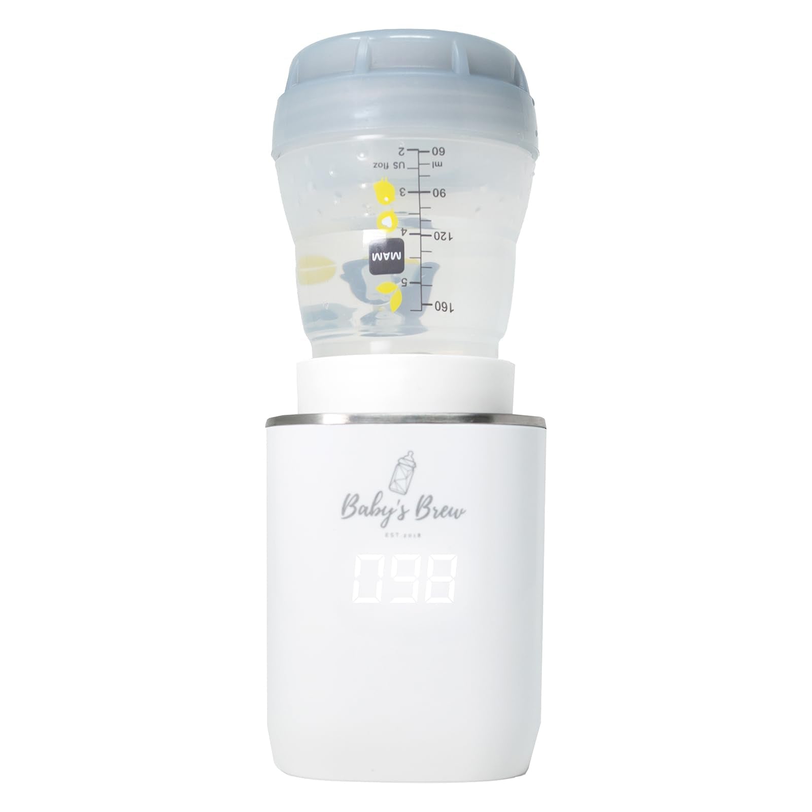 Leak-proof rubber seal detail on Baby's Brew bottle adapter