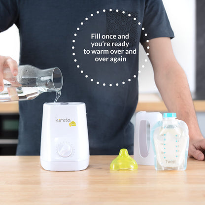 Kiinde Kozii bottle warmer packaging and white unit