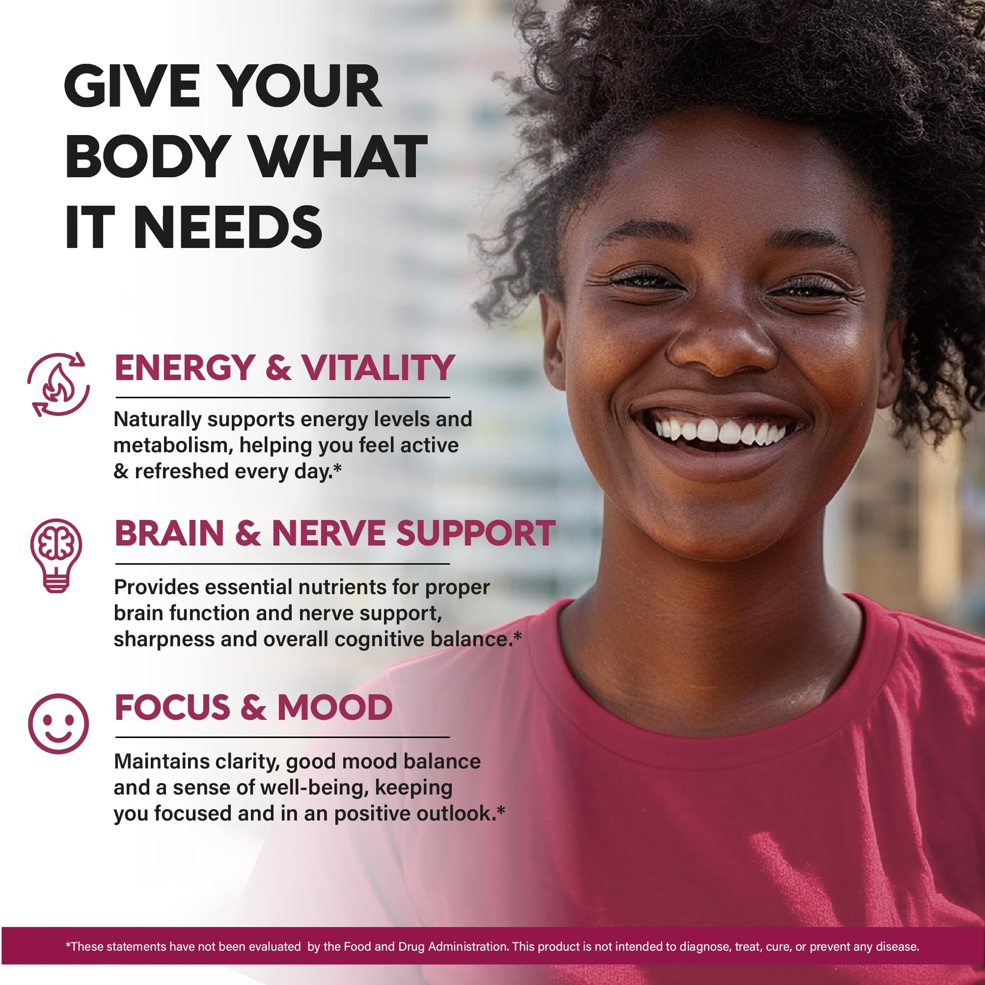 Nutraharmony full spectrum vitamin B capsules label details showcasing premium non-GMO dietary ingredients
