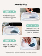 Example of clean baby appliance after using Grownsy tablets