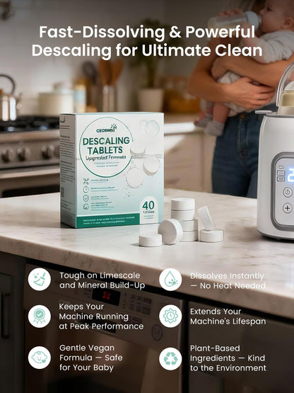 40 count supply of Grownsy descaler for baby care appliances