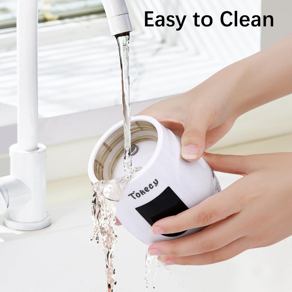 Side profile of Tohecu cordless baby milk warmer