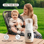 Tohecu travel bottle warmer being packed into a travel bag