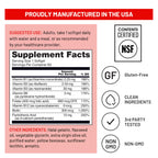 Easy to swallow B complex softgels by NatureWise for daily mental clarity.
