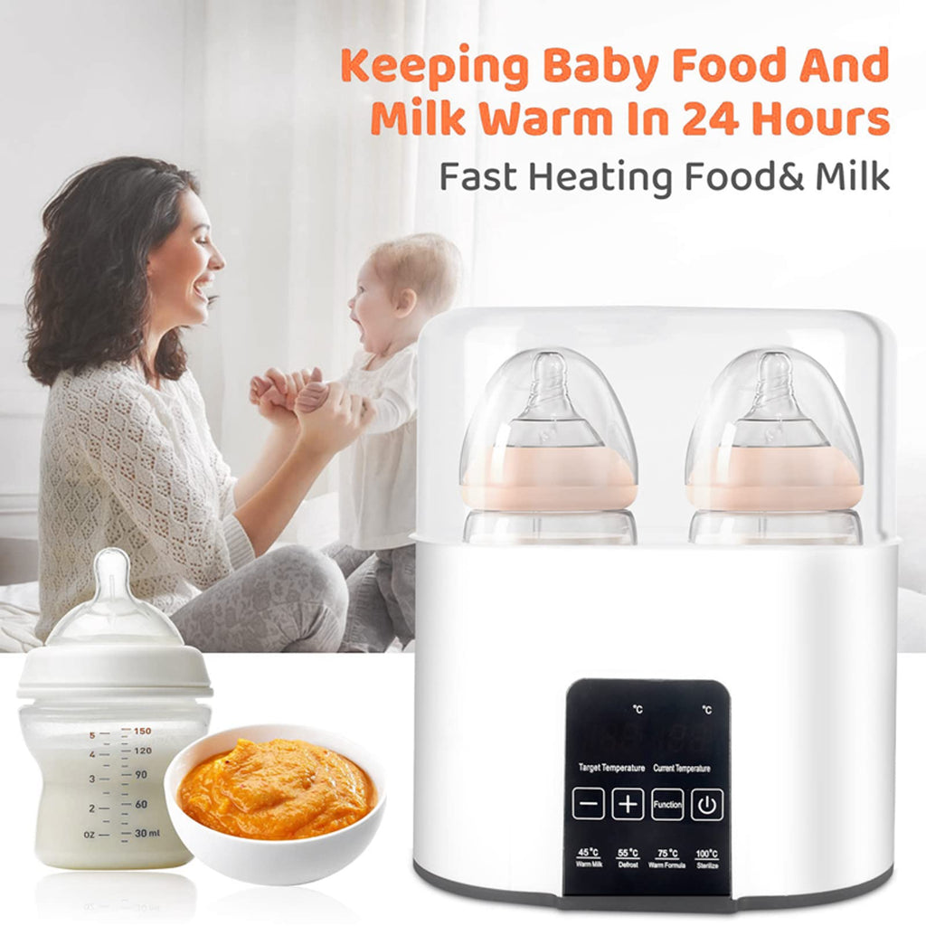 Top down view of Nubite sterilizer function for baby bottles