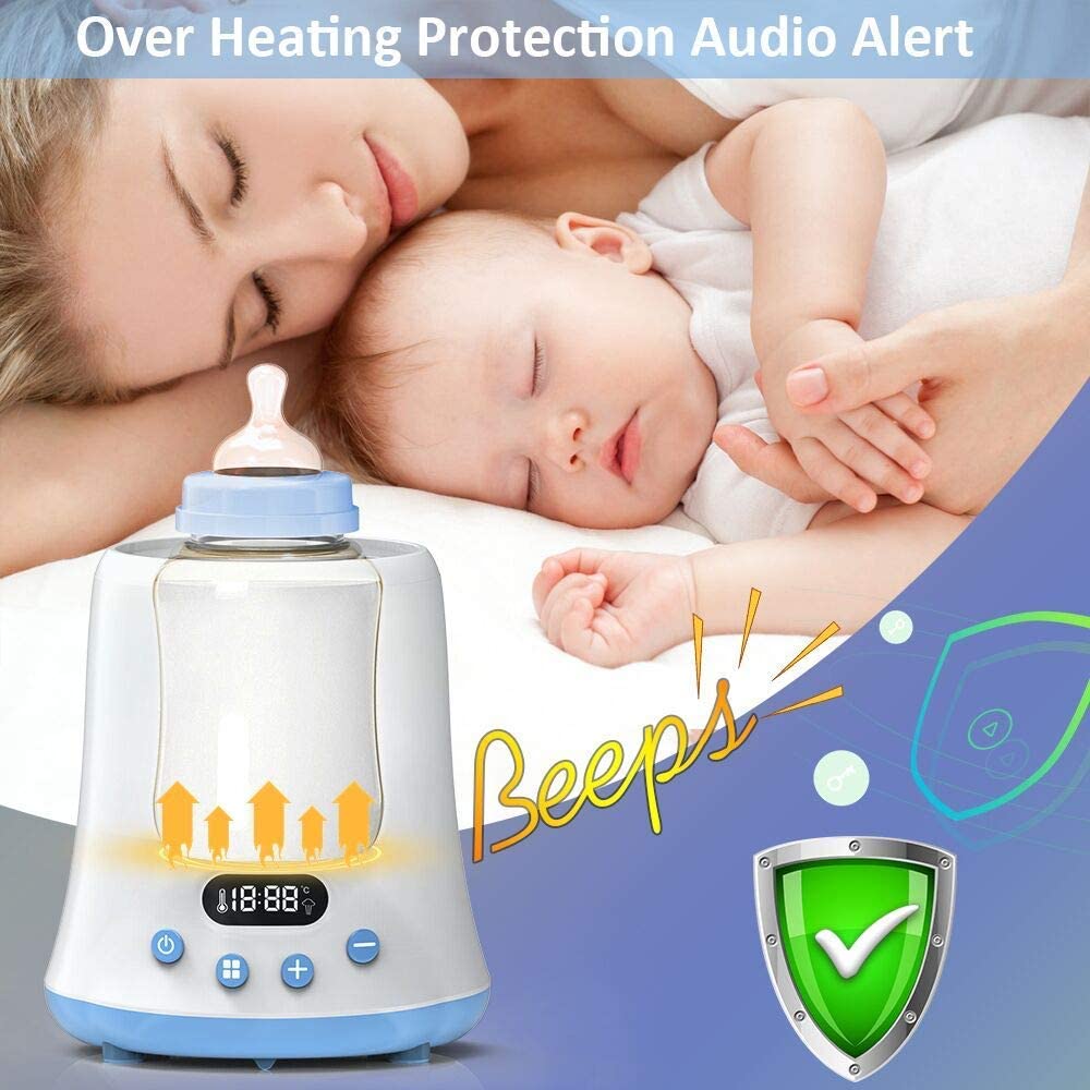 Kisdream bottle warmer with baby food jar inside