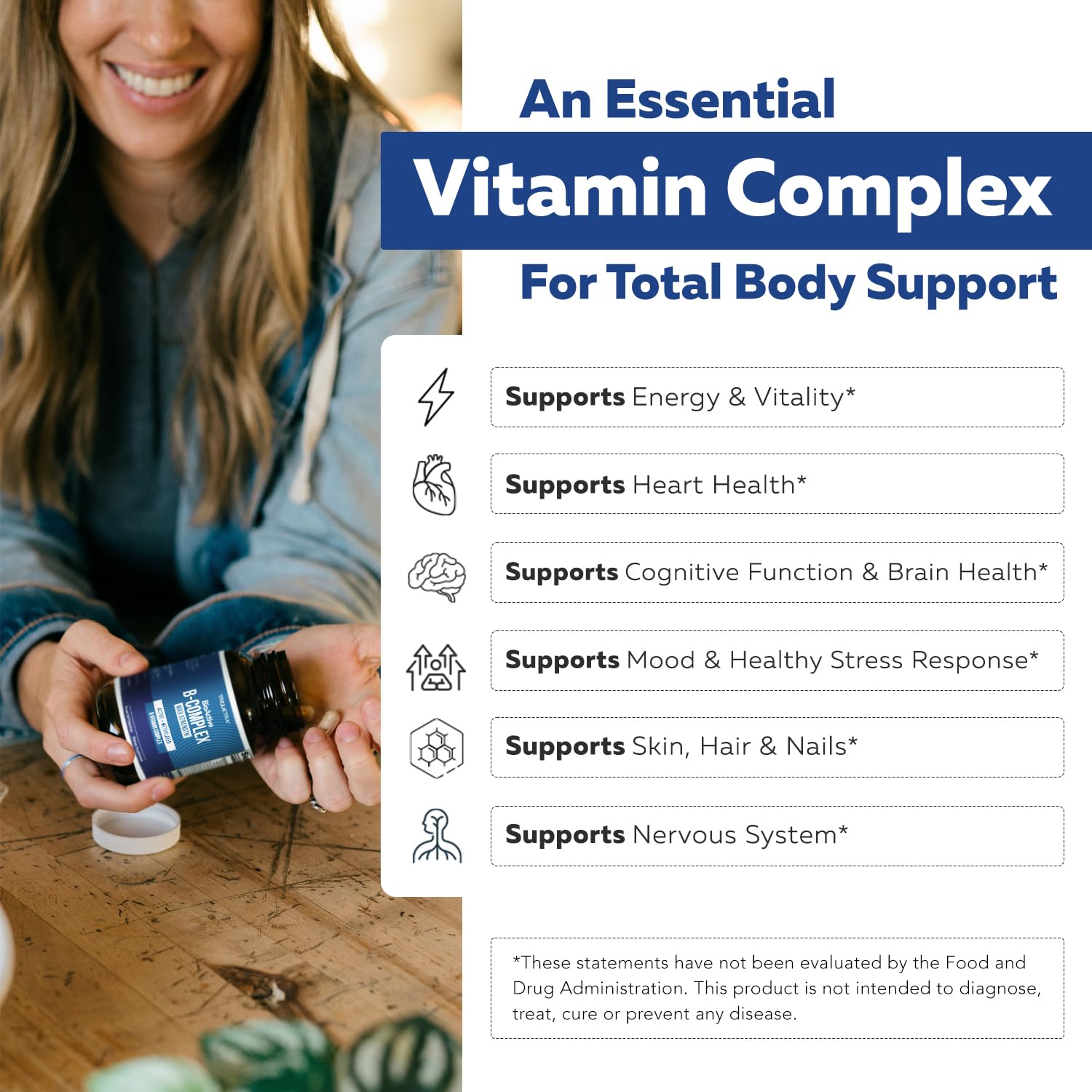 Triquetra Health Max Strength BioActive B Complex dietary supplement container