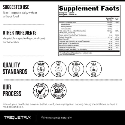 Triquetra Health USA imported premium dietary supplement lifestyle bottle view