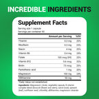 A single bottle of Dr. Berg Vitamin B Complex premium health supplement for men and women