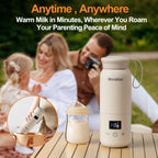 Veroline portable milk warmer digital display detail