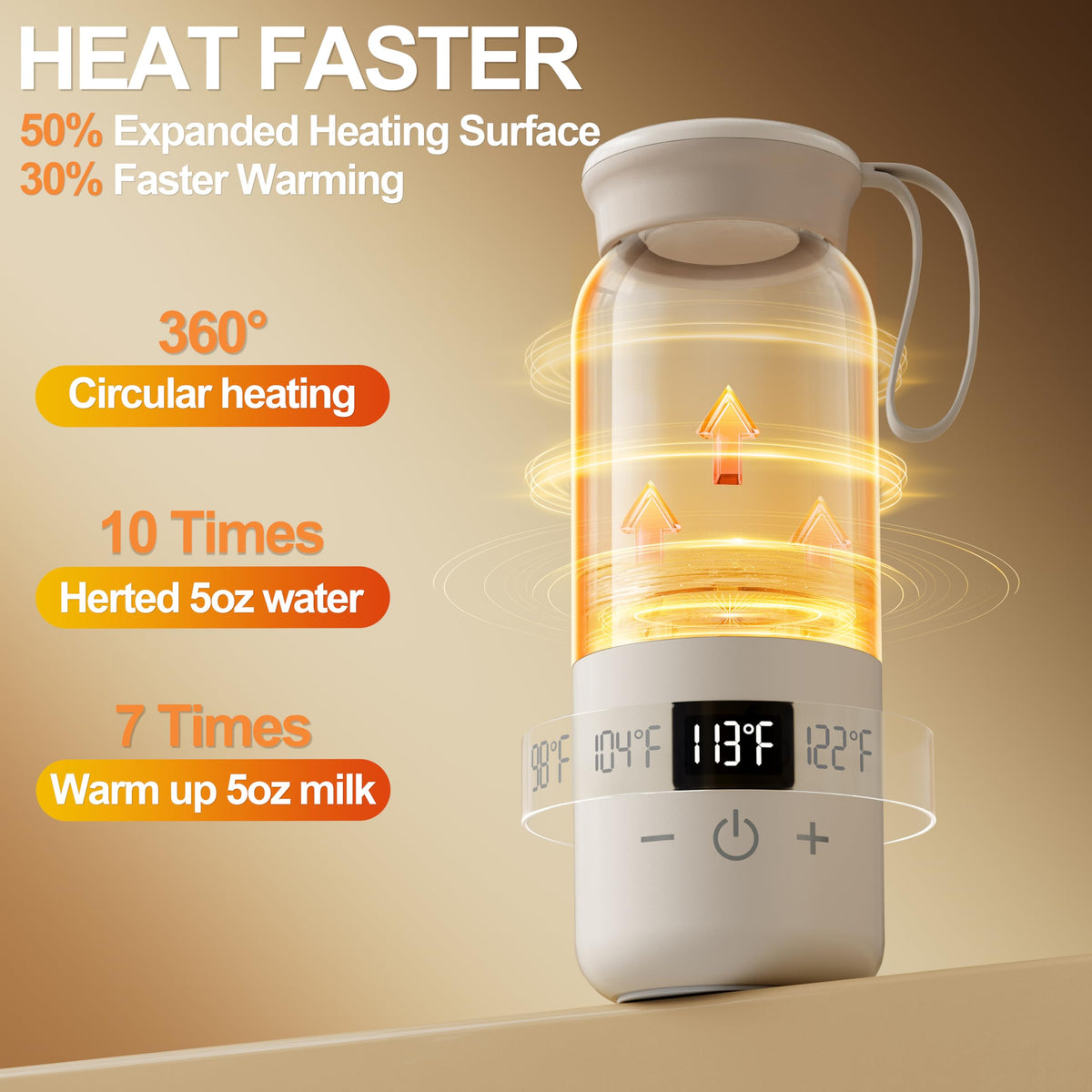 Veroline 10 fluid ounce bottle warmer travel lifestyle