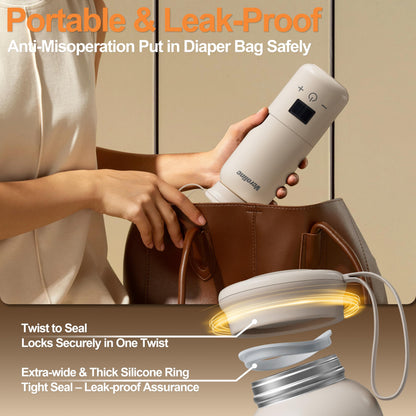 Veroline baby bottle warmer temperature control interface