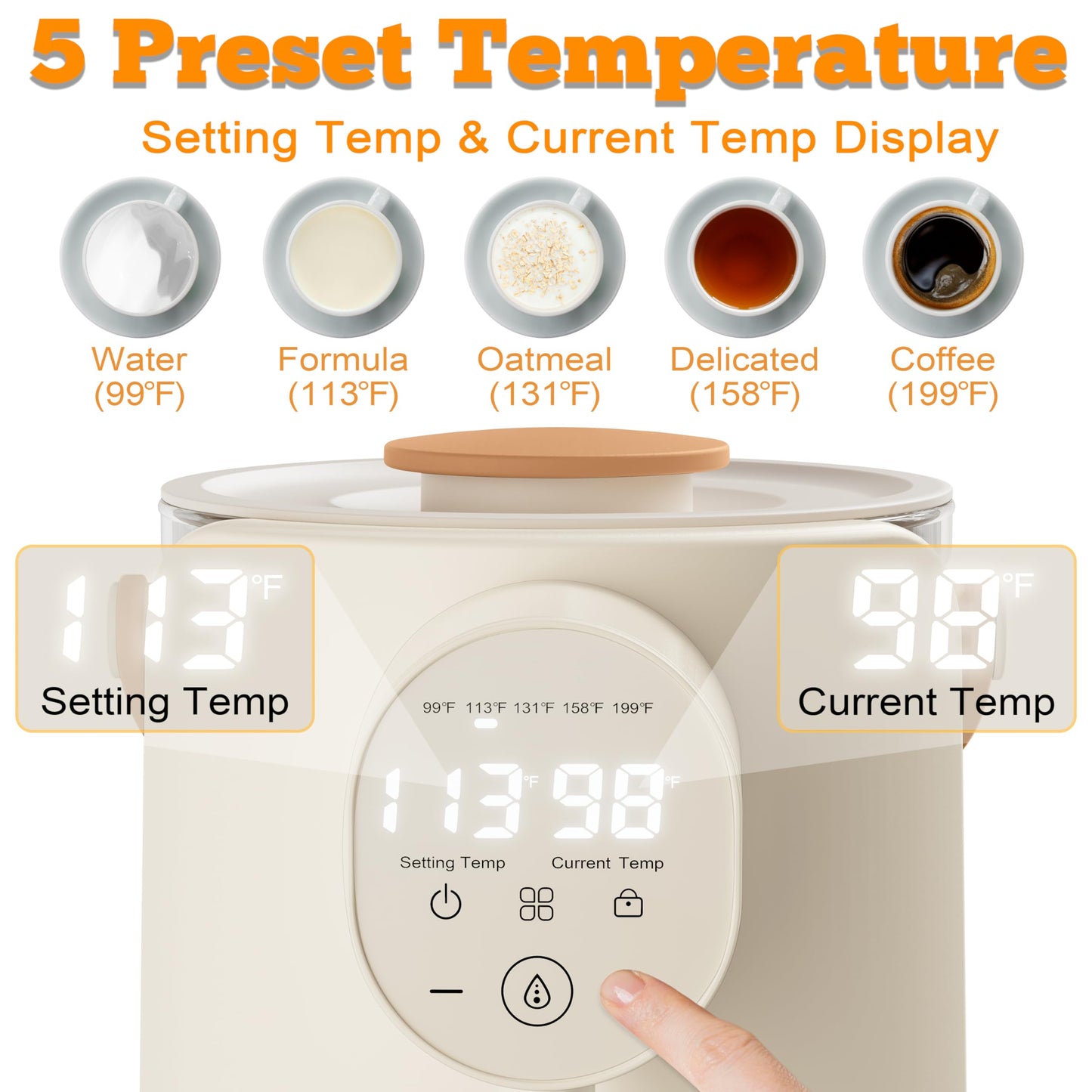 Smart control panel of Veroline water warmer