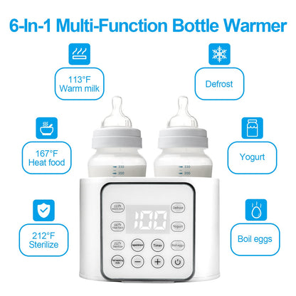 Winged Whale dual bottle warmer heating two milk bottles simultaneously