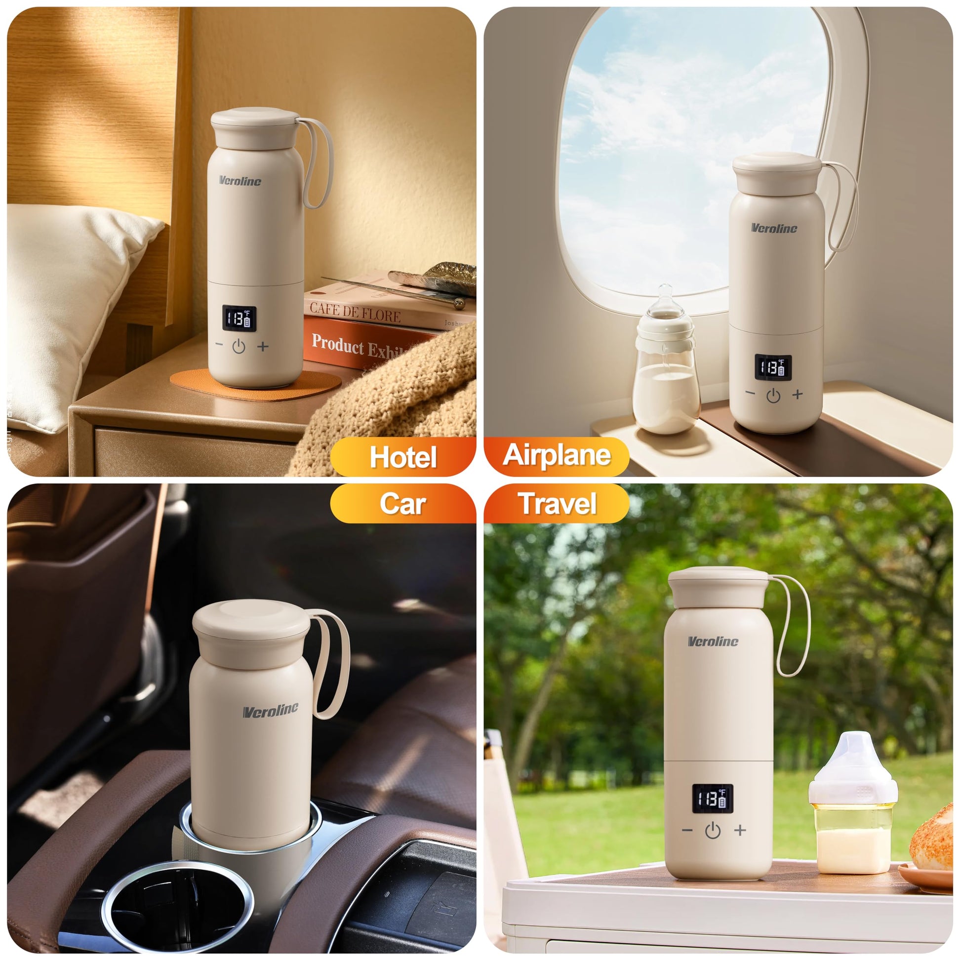 Veroline travel bottle warmer compact design overview