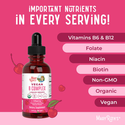 MaryRuth Organics imported USA beauty and health B complex liquid supplement