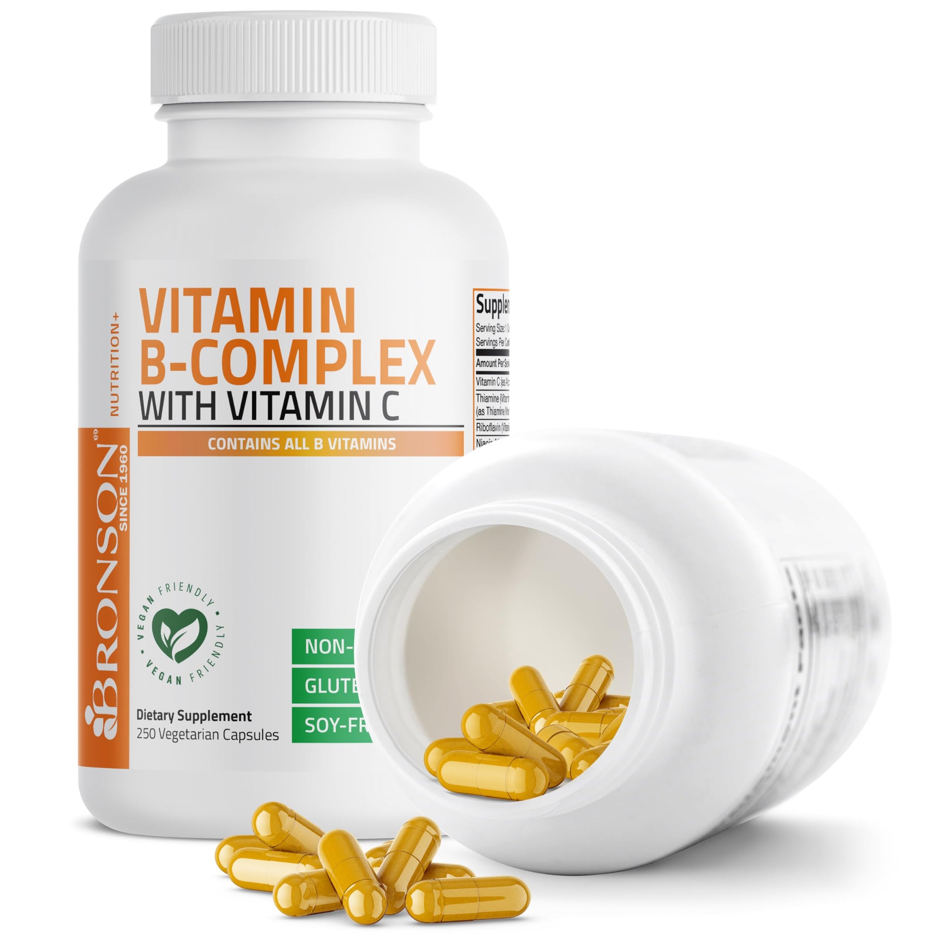 Bronson daily wellness supplement bottle displayed clearly on a clean countertop