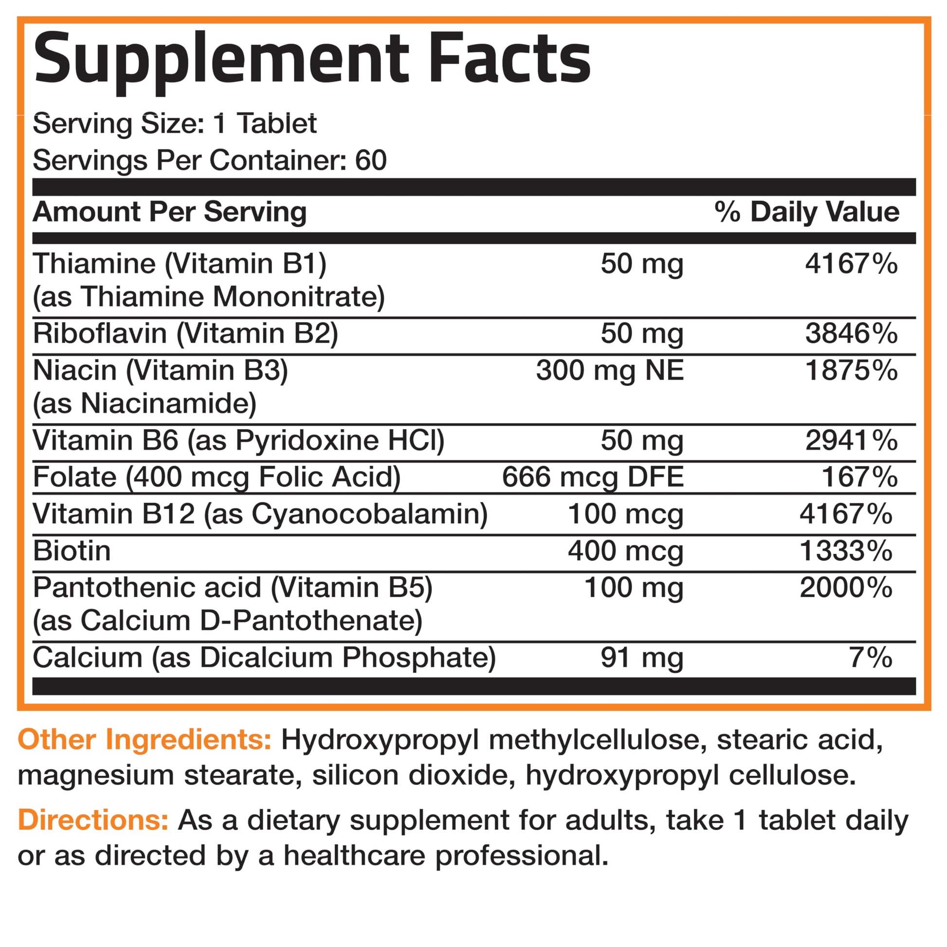Authentic USA imported Bronson Vitamin B complex supplement displayed on a clean background.