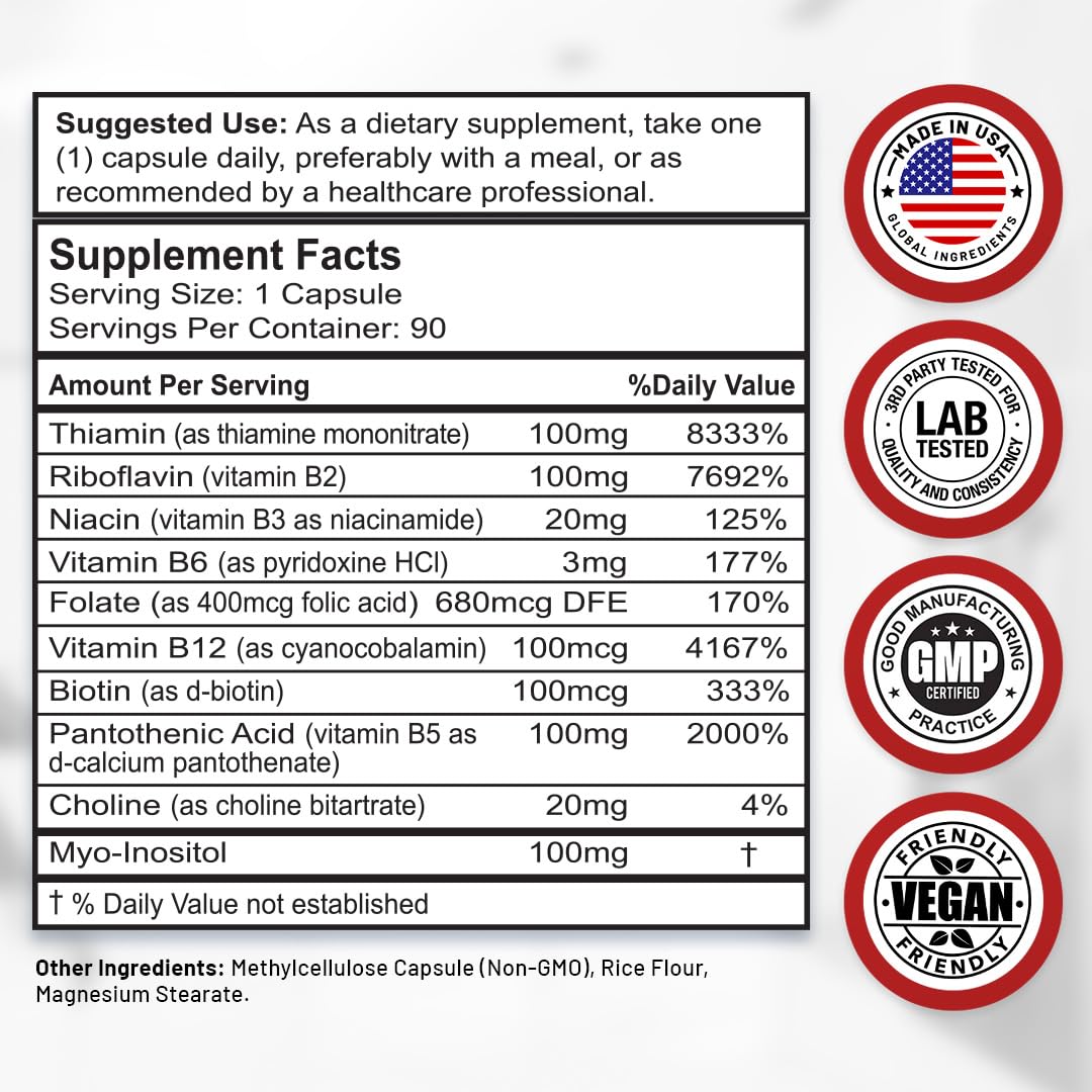 Divine Bounty Super B Complex dietary supplement showing the 10-in-1 formula highlight on the packaging