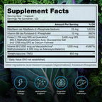Pure Therapro Rx Methylated B Complex supplemental facts panel showing ingredients