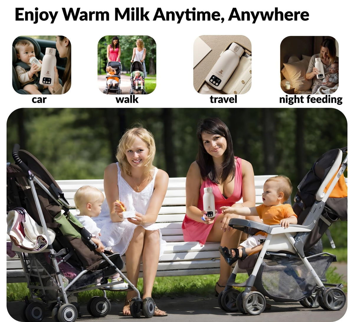 Core Babyze rechargeable battery bottle warmer packaging