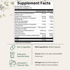 Micro Ingredients Methylated B complex vitamins active ingredient listing side label view.