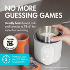 Boon Tempro milk warmer with stainless steel cup removed