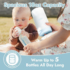 Papablic stainless steel vacuum-insulated bottle warmer flask