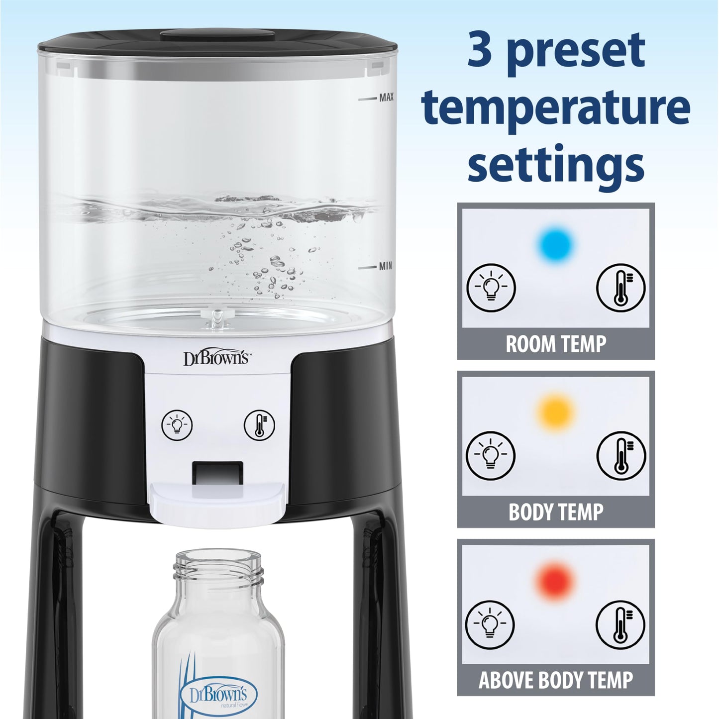 Close up of Dr. Brown's Insta-Prep water dispenser nozzle